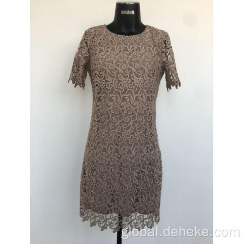 Lady's Dress Women's knitted lace elegant dres Manufactory
